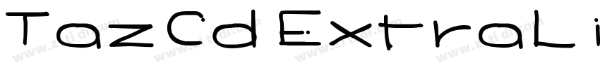 TazCd ExtraLight字体转换